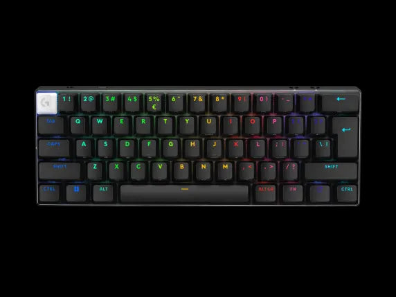 Logitech PRO X 60 LIGHTSPEED RGB Optical Switches 60% Wireless Gaming Keyboard